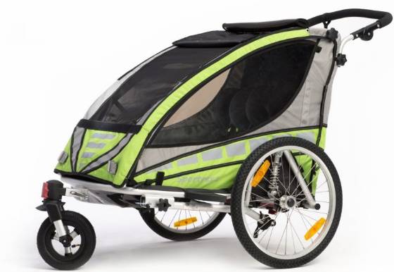 Qeridoo Sportrex 2 – 2-Seater Bike Trailer & Stroller