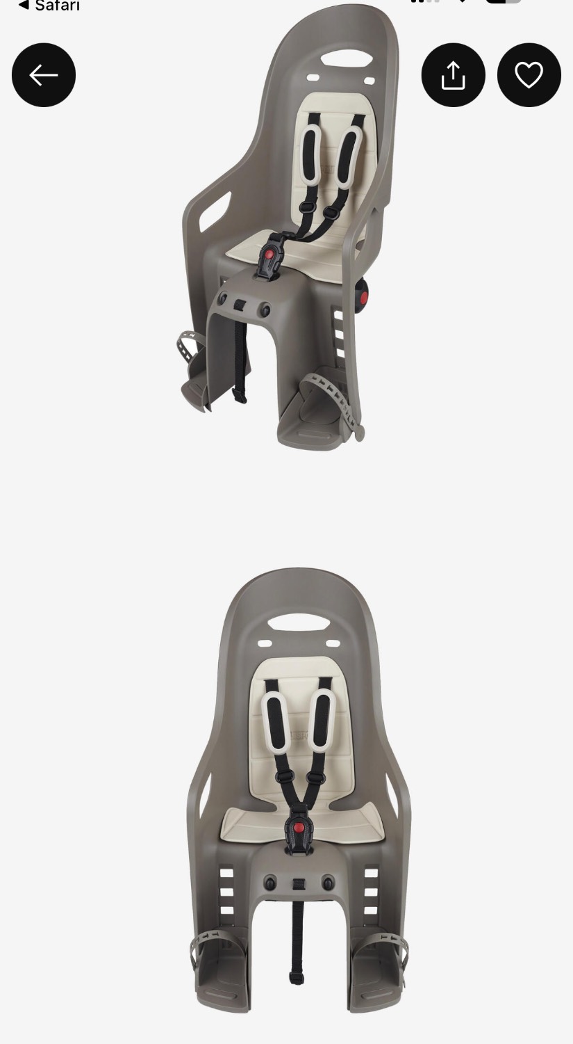 Bike seat up to 22Kg