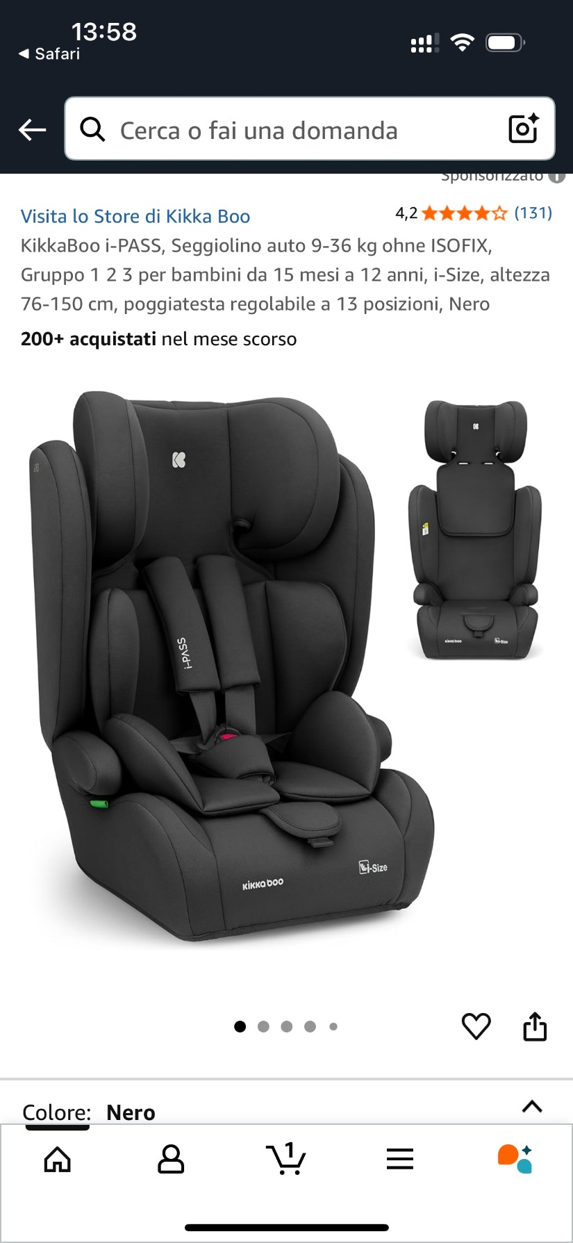 Seggiolino auto 