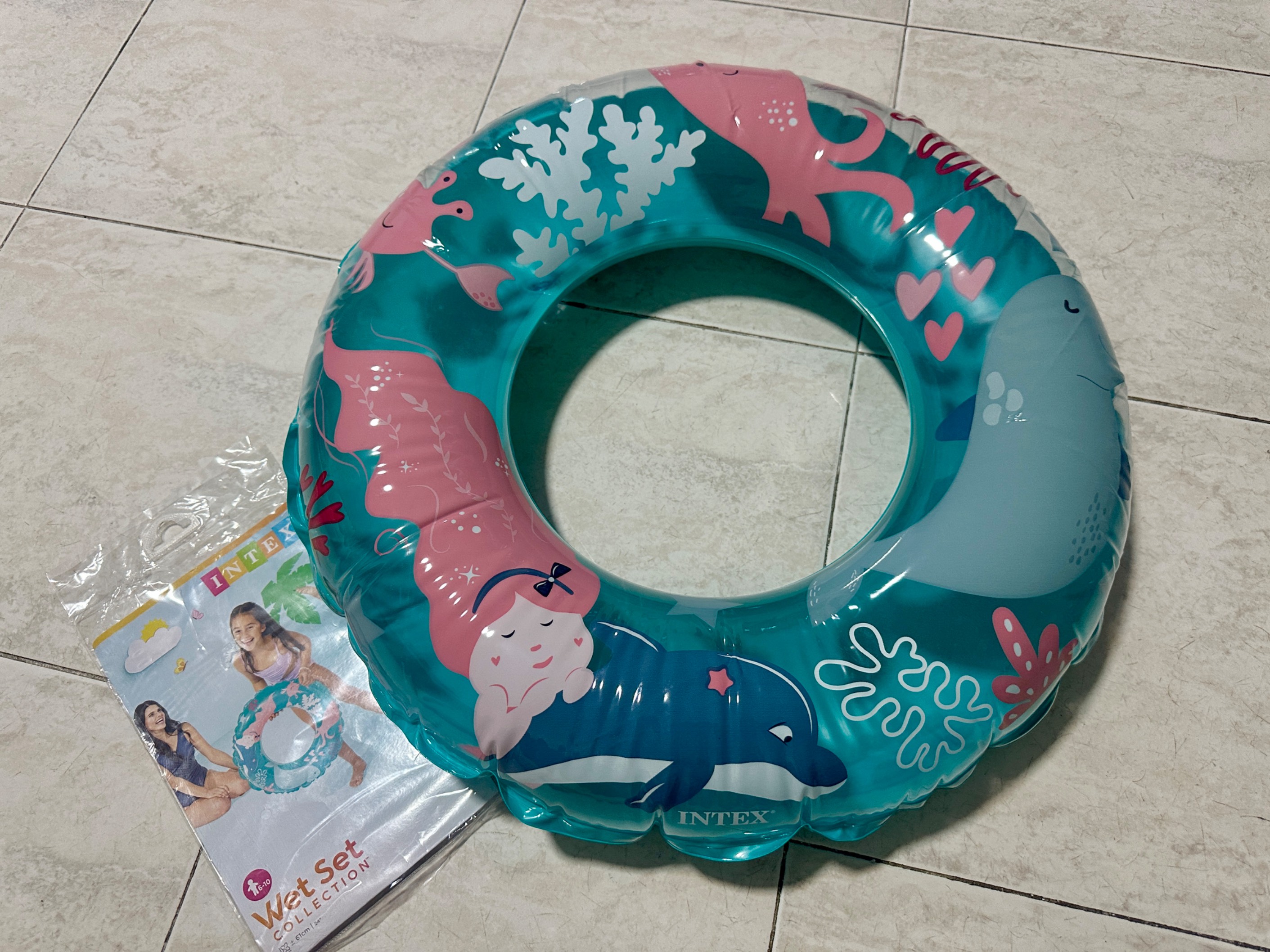 Intex Ring Blue Pool Float For ages 6-10 years 