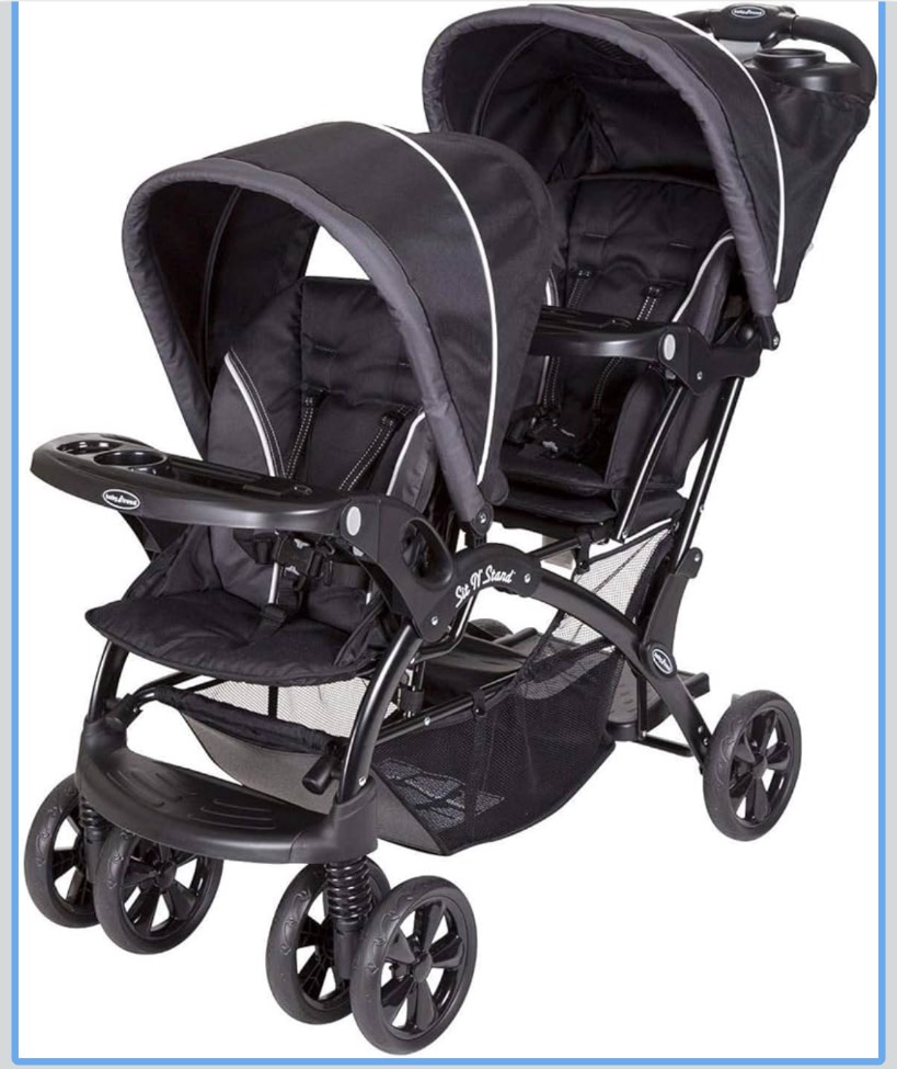 Baby Trend Sit-and-stand Double Stroller / Up to 18 Kg