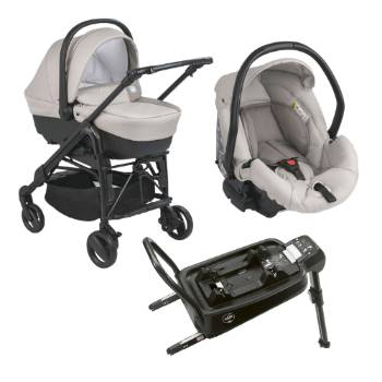 (COMBINATION) Car seat + Stroller frame + Isofix base + Bassinet (for children up to 13kg)