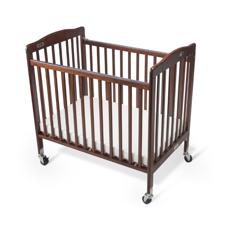 Foldable Wooden Crib With Mattress - Delivered Assembled