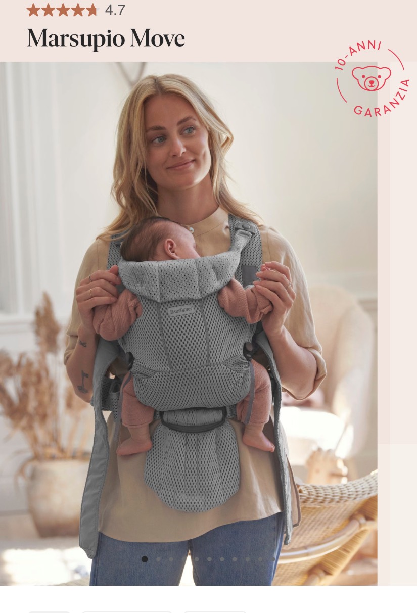 Baby carrier  babybjörn from 0 to 15 months