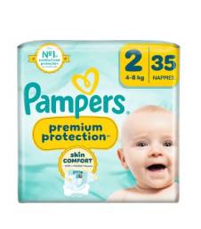 Pampers Premium Protection New Baby Diapers / Nappies. Size 2 (4–8 kg), 35 Units.