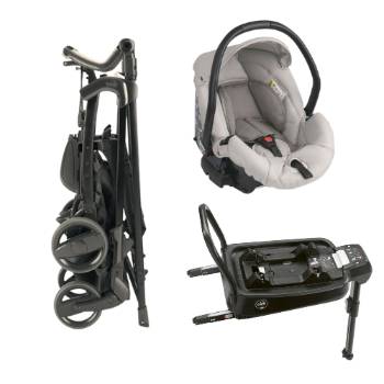 (COMBINATION) Carseat + Stroller Frame + Isofix Base (for children up to 13kg)