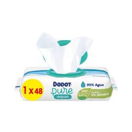 Baby Wipes Aqua Pure – Gentle Cleaning with 0% Plastic (48 pcs, Add-On)