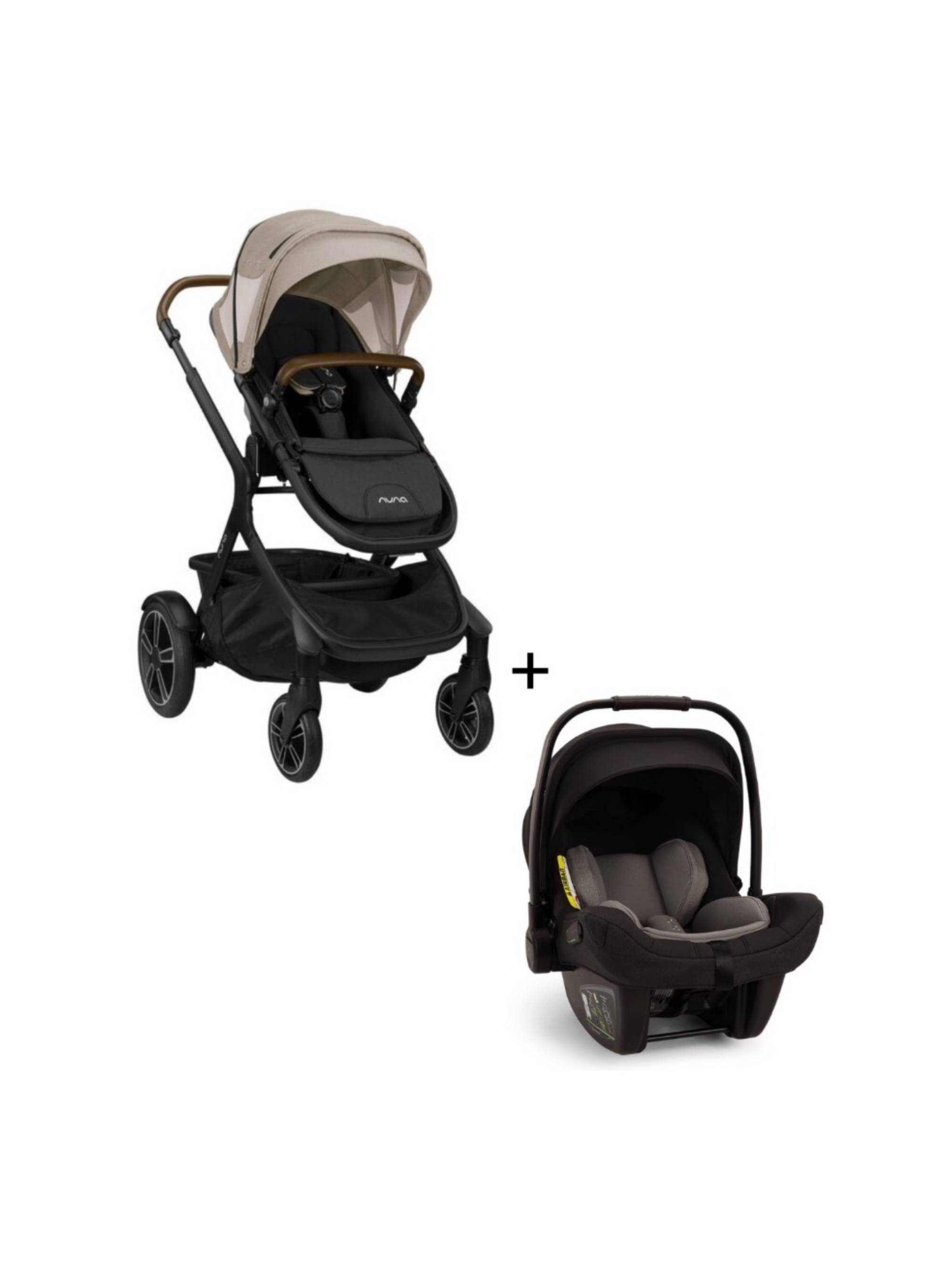 Nuna Demi Grow Stroller with Nuna Pipa Next Car Seat