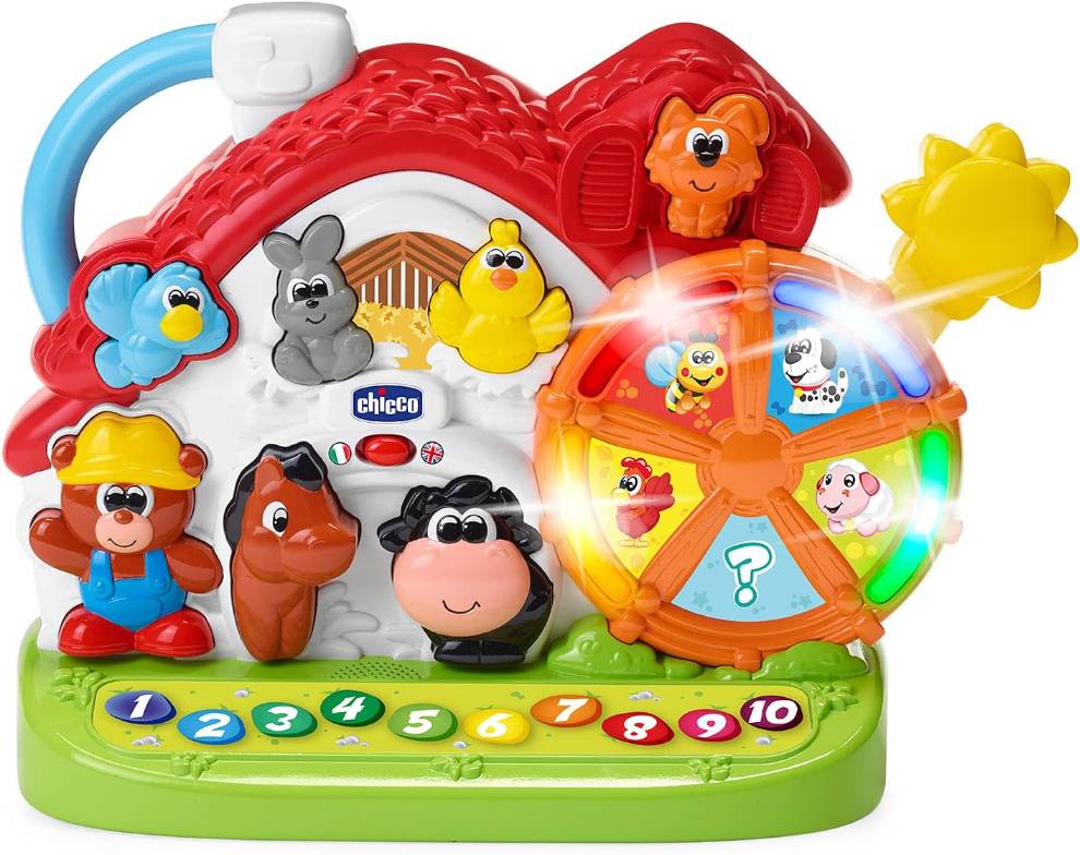 Chicco Bilingual Talking Farm – Lights, Sounds & 3 Play Modes (Ages 1–4)