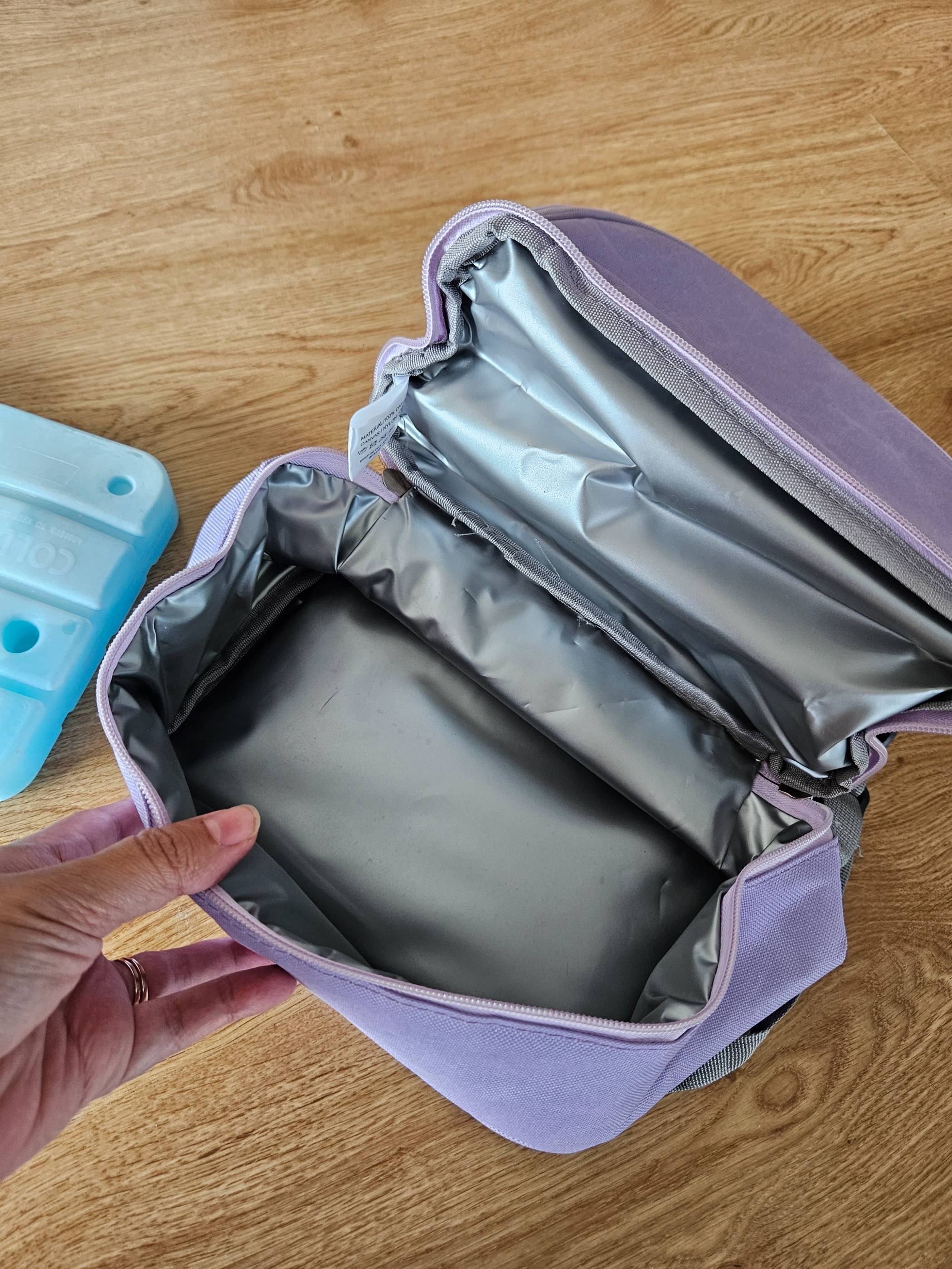 Insulated milk bag with ice packs