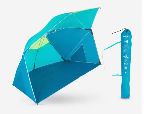 Iwiko 180 Beach Shelter – Blue/Yellow – UPF 50+ – 3-Person