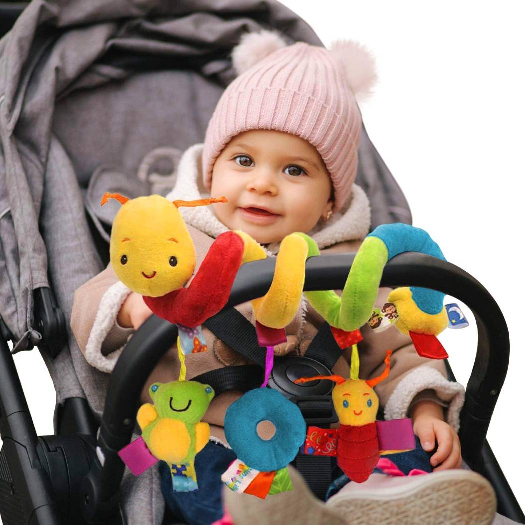 Spiral Wrap-Around Baby Pram Toy