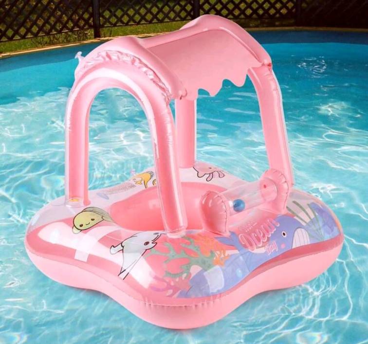 Inflatable Ring with Sunscreen Cover